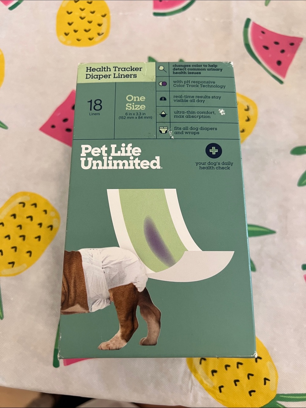 Green Health Tracker Diaper Liners